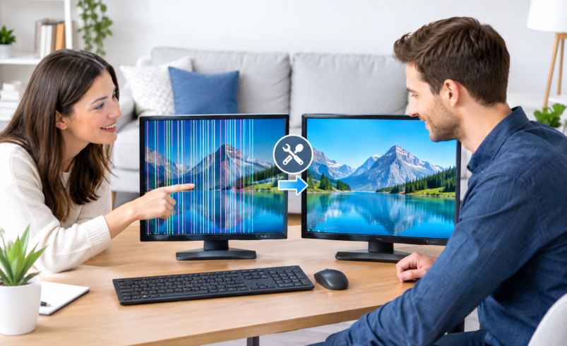 How Computer Screen Lines Vertical Can Be Fixed