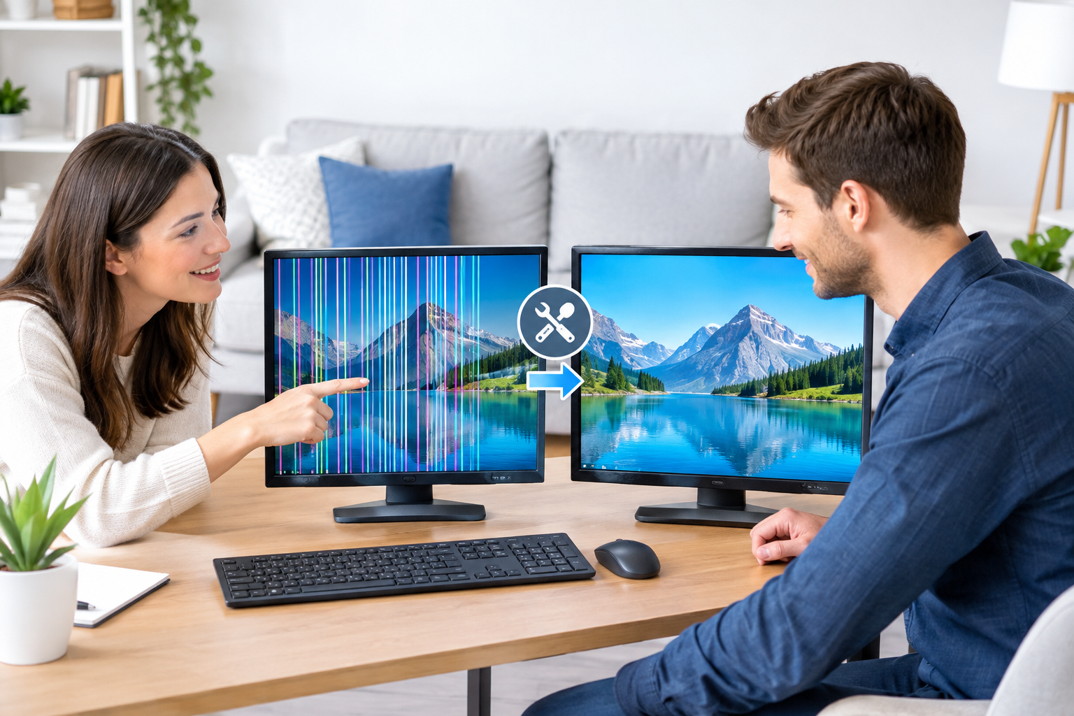 How Computer Screen Lines Vertical Can Be Fixed