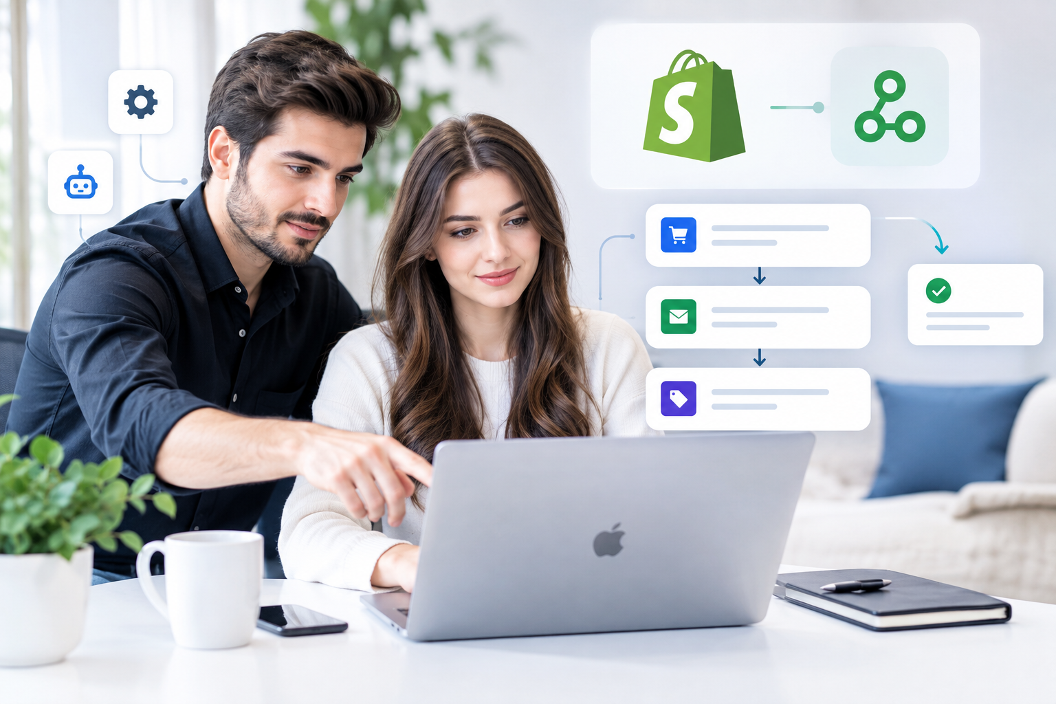 how to use shopify flow ai to create workflows