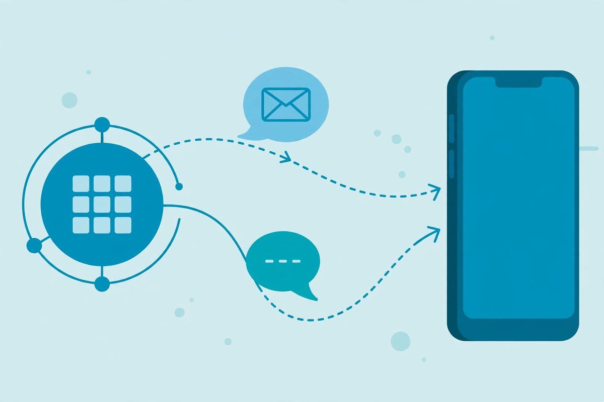 Workflow diagram showing how to automate lead follow up with AI using email and SMS sequences
