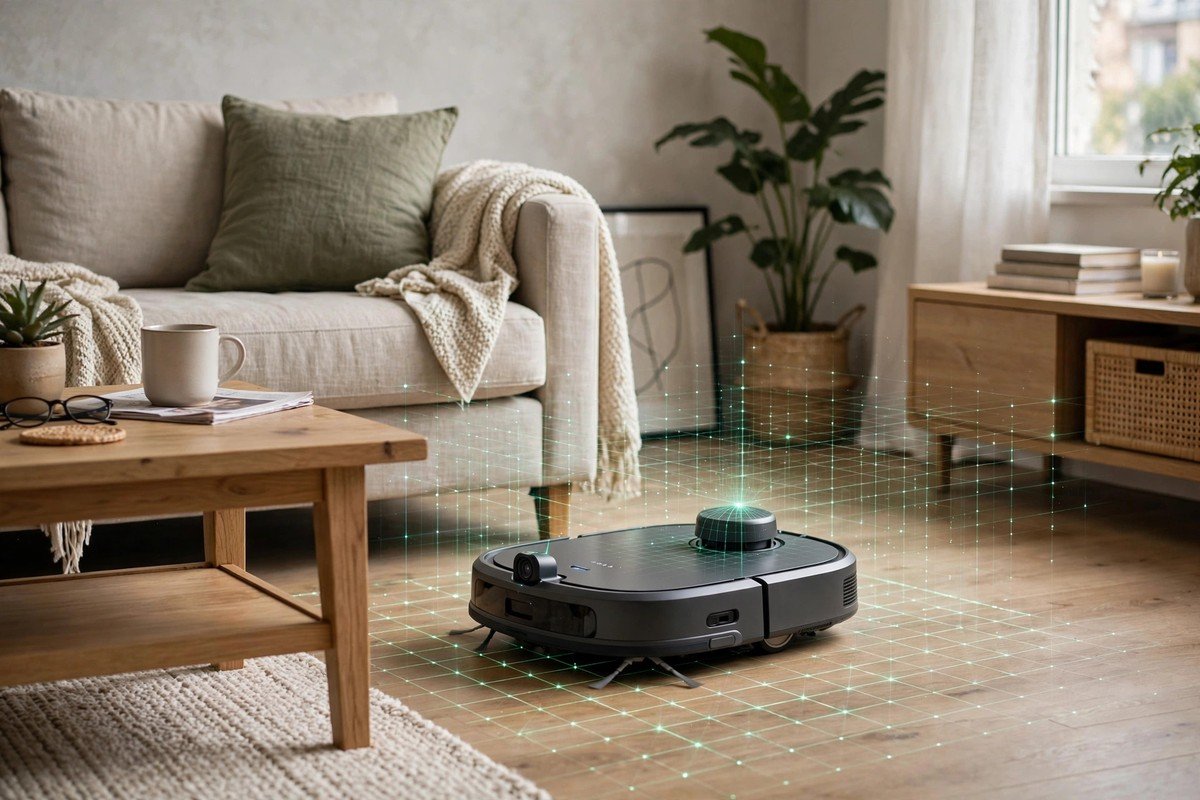 Best AI robot vacuum 2026: slim robot vacuum using a camera and laser mapping to navigate around furniture
